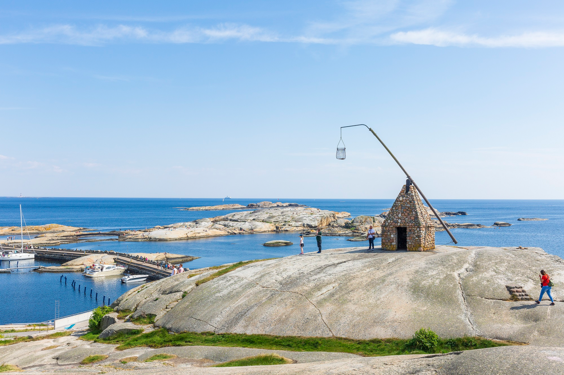 Vippefyr på et svaberg på Verdens Ende.