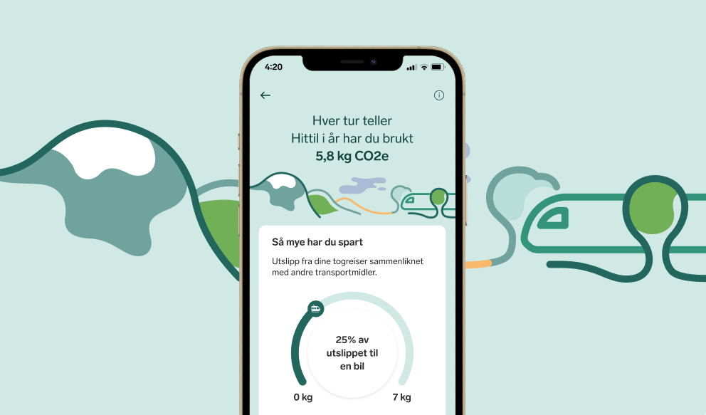 Picture of CO2 calculator in app